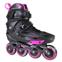 Patins Inline Roller Traxart Volt+ Plus 2.0 Rosa Freestyle