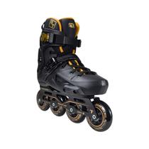 Patins Inline Traxart Revolt Turbo Freestyle Urban Hardboot, Base Alumínio CNC, Rodas PU 80mm, Rolamento ABEC9, Suporta 140kg