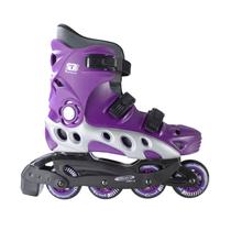 Patins Inline Traxart Spectro Hardboot Iniciante Passeio ABEC5 Freio PU 80kg
