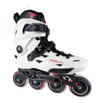Patins Inline Traxart Volt 2.0 Freestyle Urban Hardboot ABEC9 Branco