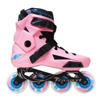 Patins Intermediario Inline Freestyle Urban Roller Revolt Rosa Feminino Rua Abec 9 Traxart Profissional Hardboot Patins Intermediario Inline Freestyle Urban Roller Revolt Rosa Feminino Rua Abec 9 Traxart Profissional Hardboot