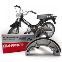 Patins Lona de Freio Diafrag - Caloi Mobylete 50cc Mini Moto - Dianteira ou Traseira - MEDIDA STANDARD