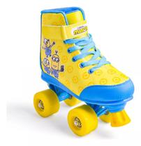 Patins Minions Quad Roller Selfie Infantil 27/28 Ao 35/36