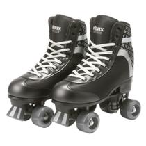 Patins Preto 4 Rodas Roller Skate Fênix Ajustavel 31 A 34 preto rl06p