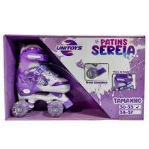 Patins Quad Ajustavel Sereia Lilas Unitoys 30-33 Patins Quad Ajustavel Sereia Lilas Unitoys 30-33