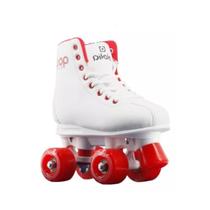 Patins Quad Divoks Pop One - Branco/vermelho 35/36