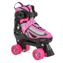 Patins Quad Infantil Ajustável Traxart FLASH - 54mm Abec-7