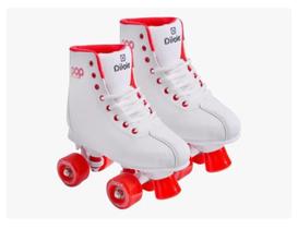 Patins Quad Infantil Divoks Pop One White Retrô