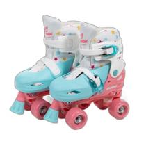 Patins Quad Infantil Quatro Rodas Bota 34-37 Fenix