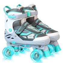 Patins Quad LEVYTEMP Ajustáveis com Rodas que Acendem