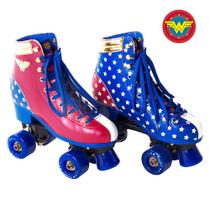 Patins Quad Mulher Maravilha Warner Bel Patins Quad Mulher Maravilha Warner Bel