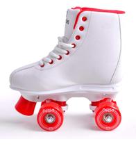 Patins Quad Pop One 4 Rodas Divoks Tam 2728 Branco Vermelho