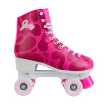Patins Quad Traxart Jolly V3 Retrô ABEC7 Iniciante Rosa Patins Quad Traxart Jolly V3 Retrô ABEC7 Iniciante Rosa