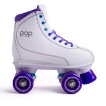 Patins Quatro Rodas Feminino Quad Divoks Pop Star 58x32mm Retrô Abec 7