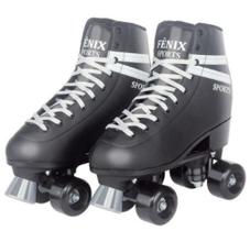 Patins Quatro Rodas Roller Skate Preto (39-42) RL-07P - Fenix