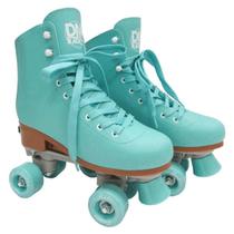 Patins Quatro Rodas Verde Mar G Roller Ajustável Dm Toys