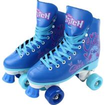 Patins Retrô 4 Rodas Tamanho 35-36 Stitch DI0012 Azul - Bbr - BBR Toys Patins Retrô 4 Rodas Tamanho 35-36 Stitch DI0012 Azul - Bbr - BBR Toys