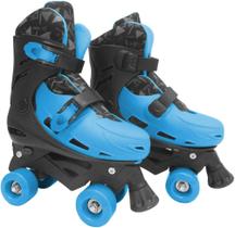 Patins Roller Ajustável (37-40) Azul DMR6050 - DM TOYS
