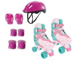 Patins Roller Ajustável Com Kit Proteção Infantil 30 A 33 Zippy Toys