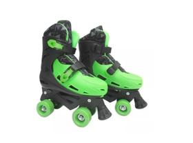 Patins Roller Ajustavel Verde - Dm Toys tamanho 33 e 36