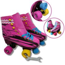 Patins Roller Clássico - Quad 4 Rodas Tamanho 36 - Unitoys