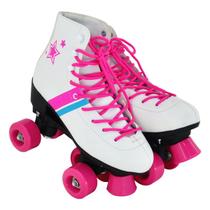 Patins Roller Flash Feminino com acessórios - DM TOYS