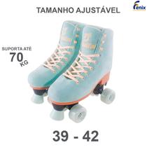 Patins Roller Infantil e Adulto Quad 4 Rodas com Ajuste de Tamanho - Fênix