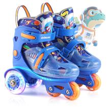 Patins Roller Infantil ZOOBLISS Ajustáveis com Rodas que Acendem Patins Roller Infantil ZOOBLISS Ajustáveis com Rodas que Acendem