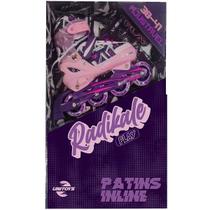 Patins Roller Inline Tamanho Ajustavel 38-41 Rosa Unitoys