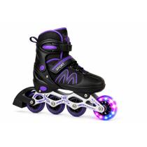 Patins Roller inLine Varias Cores Tamanho Ajustável 28 - 32 / 33-36 / 37-40 + Led Patins Roller inLine Varias Cores Tamanho Ajustável 28 - 32 / 33-36 / 37-40 + Led