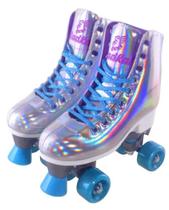 Patins Roller Shine PRATA Fenix Ajustável Suporta até 70kg TAMANHO 39-42 PH01PL3942 - FÊNIX