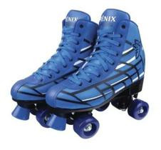 Patins Roller Skate Azul 36 Ao 37 - Fênix - Bruna Presentes