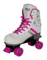 Patins Roller Skate Branco 39/42 C/regulagem Fenix