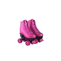 Patins Roller Skate Infantil Ajustável Rosa 31/34 Fênix Brinquedos