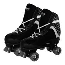 Patins Roller Skate Preto Tamanho 31 a 34 Fenix