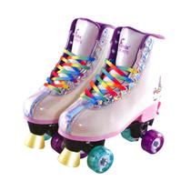 Patins Roller Skate Unicórnio Glitter E Luz - Fênix