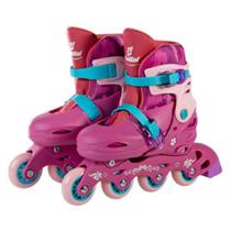 Patins rosa In line ajustáveis 30 ao 33 PS-01R Rosa - Fenix