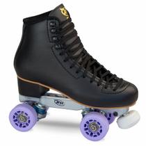 Patins Rye Adventure Preto V2 (rodas lilás)