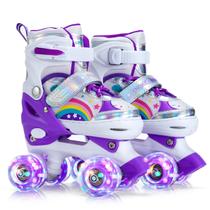 Patins SHDSL Girls para crianças e iniciantes, ajuste de tamanho 4