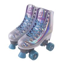 Patins Shine com 4 Rodas Lilás Platinado Fenix PH-01 PL