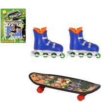Patins Skate Dedo Rampa Fingerboard Brinquedo Radical Patins Skate Dedo Rampa Fingerboard Brinquedo Radical