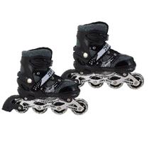 Patins Sports Cinza / Preto 38-42 Infantil até 50Kg Ref 8847 Patins Sports Cinza / Preto 38-42 Infantil até 50Kg Ref 8847