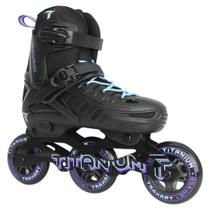 Patins titanium traxart juvenil regulavel 90mm/85a abec 7