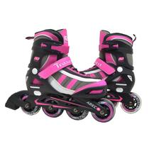 Patins Traxart Energy Pink Infanto Juvenil- Regulável ABEC-5