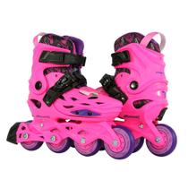 Patins Traxart Freemix Inline Infantil - Rosa - 68/70mm ou 70/72mm ABEC-9