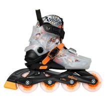 Patins Traxart Infantil StarLight Preto com Rodas de LED - ABEC-9 Patins Traxart Infantil StarLight Preto com Rodas de LED - ABEC-9