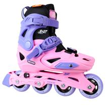 Patins Traxart Infantil STRT Rosa 62/64mm ou 68/70mm ABEC-5 Patins Traxart Infantil STRT Rosa 62/64mm ou 68/70mm ABEC-5