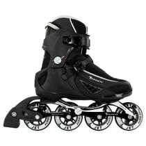 Patins Traxart Inline Fitness Jet Preto - 84mm/82A ABEC-9 Cromo