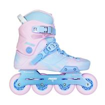 Patins Traxart Mesh Rosa e Azul - 80mm ABEC-9 Cromo