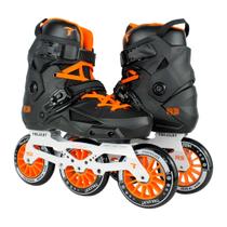 Patins Traxart New R3 Preto/Laranja - 110mm ABEC-9 Cromo